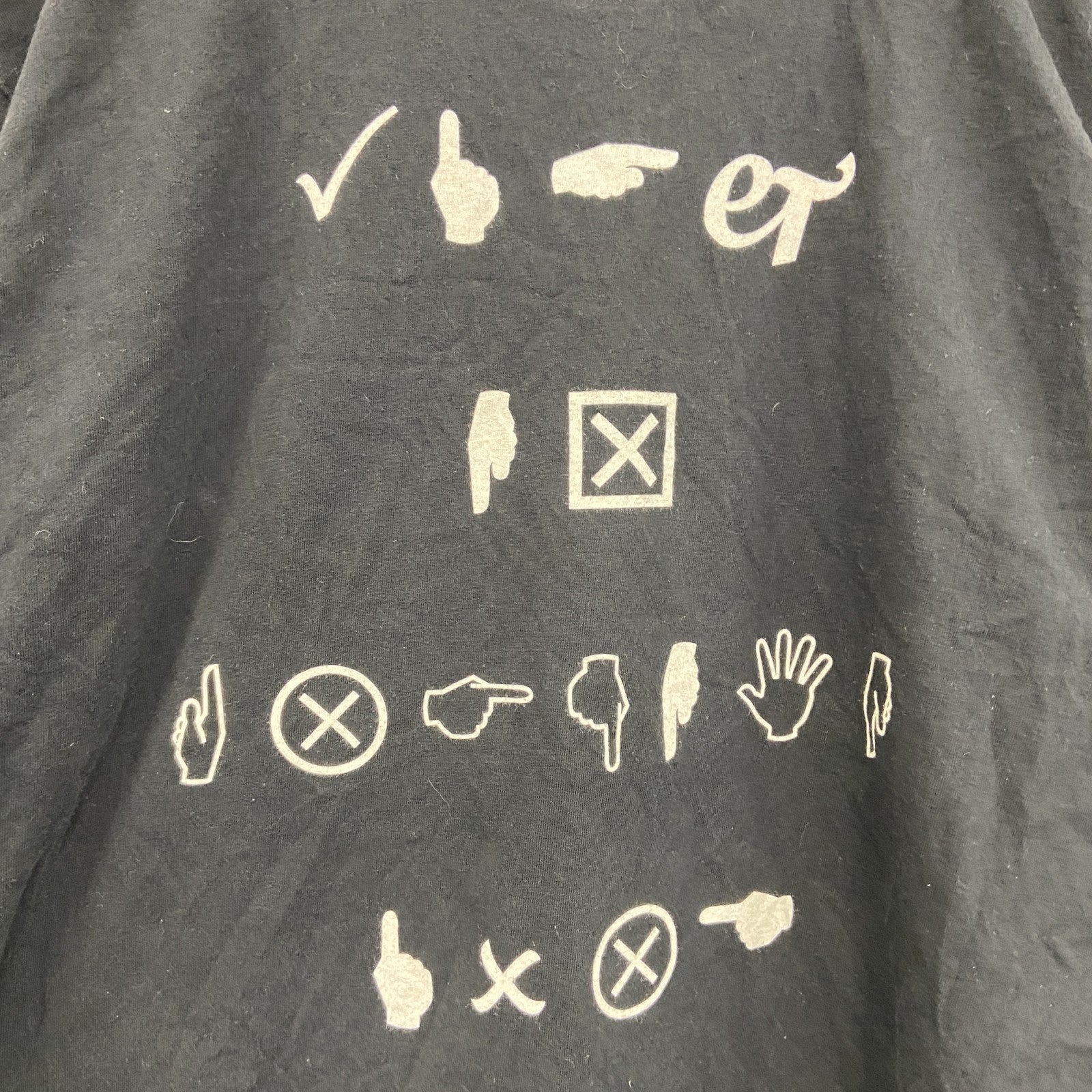 PDLIF　半袖プリントTシャツ　黒　ブラック　Lサイズ