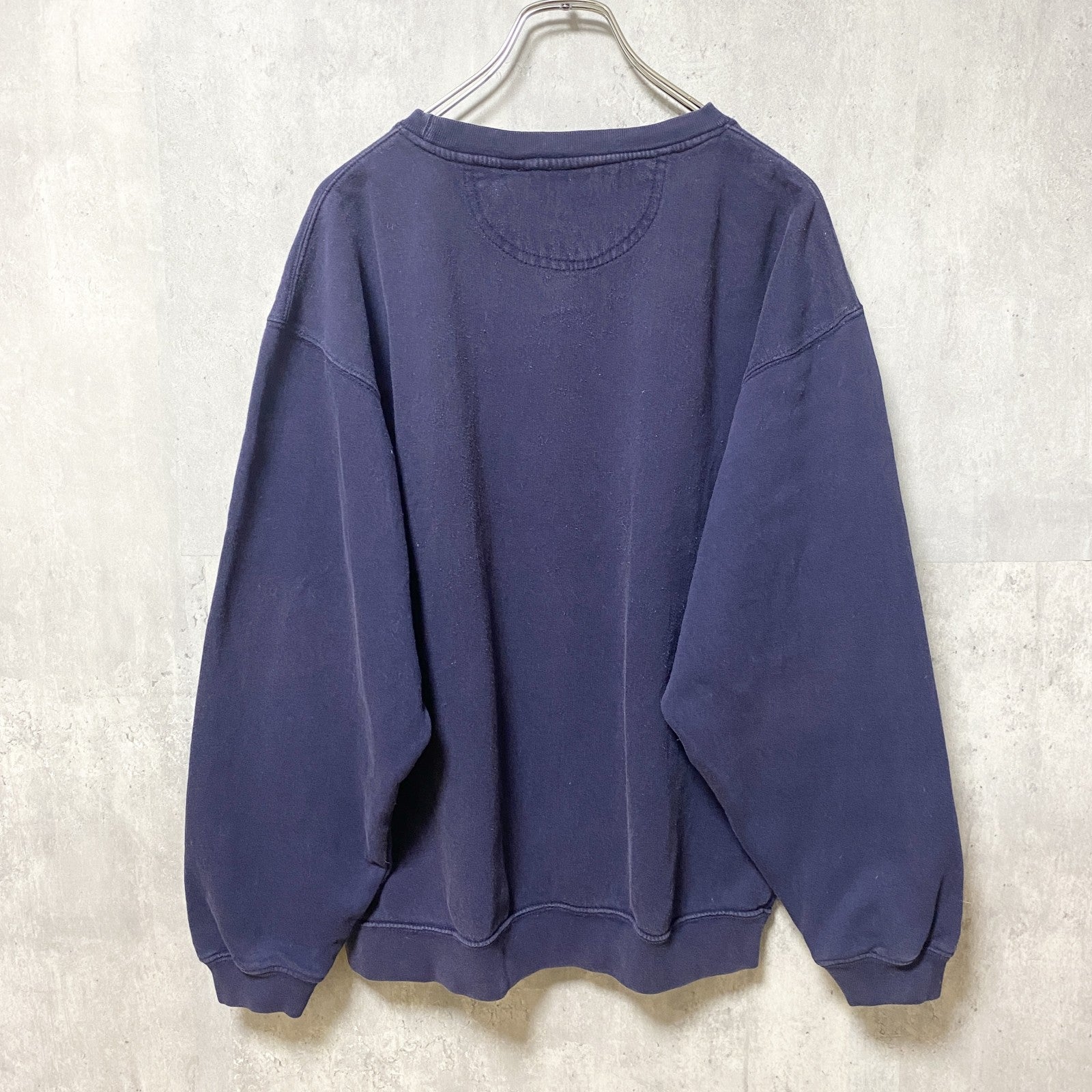 古着 used　90s　HARD ROCK CAFE ハードロックカフェ　長袖ロゴスウェット　トレーナー　ネイビー　Sサイズ
