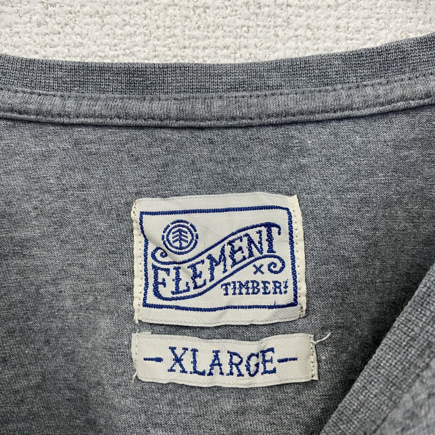 ELEMENT　エレメント　TIMBER！　ティンバー　半袖Tシャツ　コラボＴ　ユーロ　灰色　グレー　XLサイズ