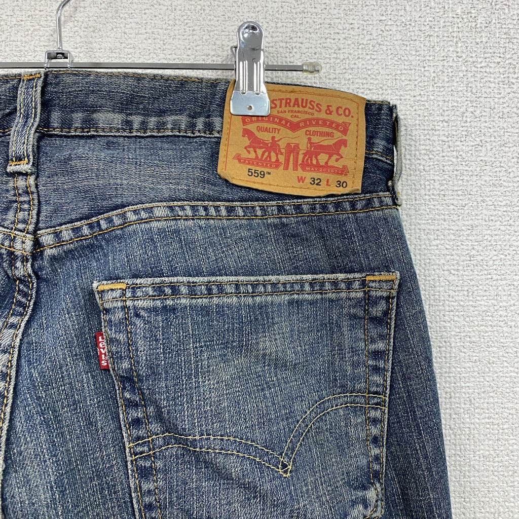 Levi’s　リーバイス　559　デニムパンツ/ジーンズ　ジップフライ　縦落ち　インディゴ　W32サイズ