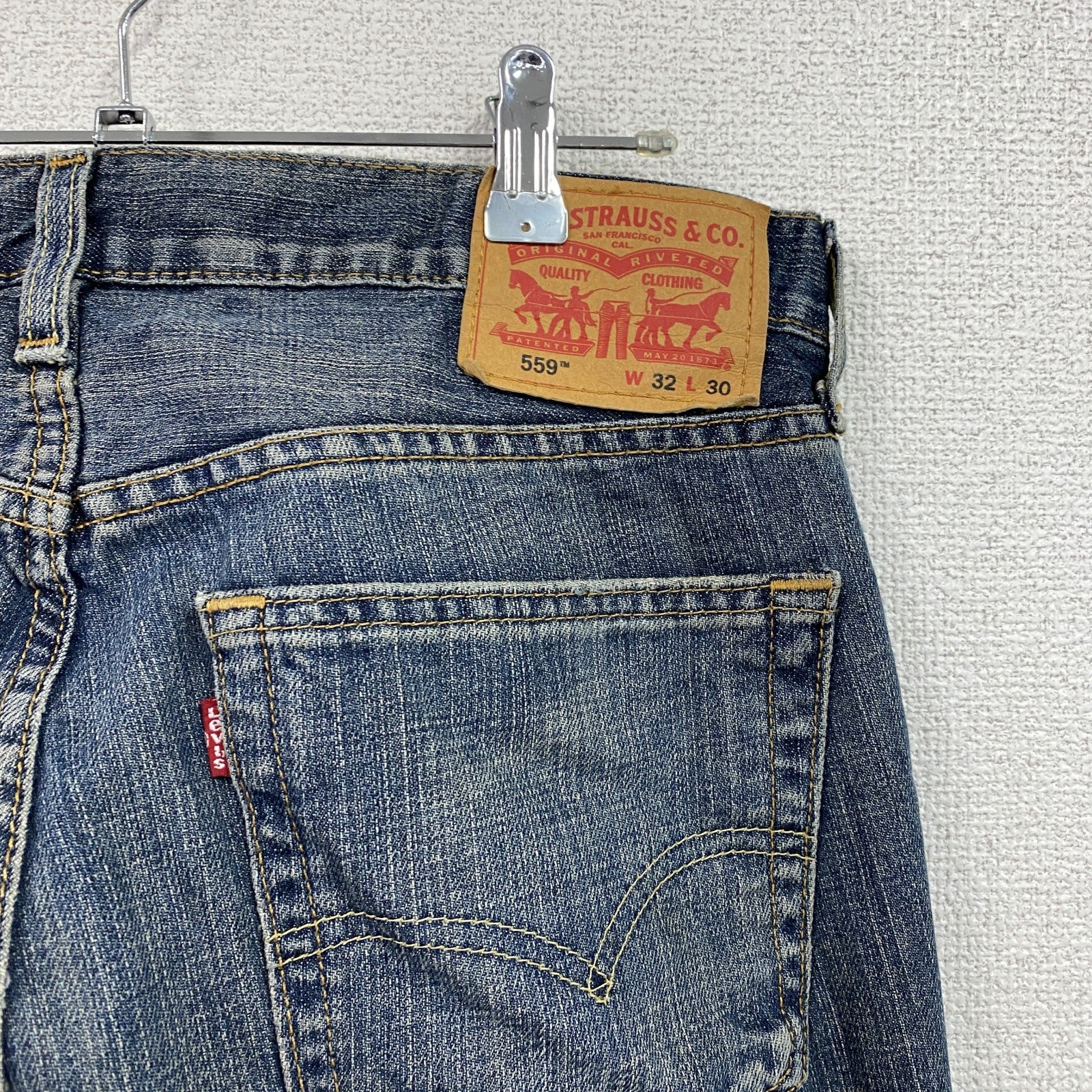 Levi’s　リーバイス　559　デニムパンツ/ジーンズ　ジップフライ　縦落ち　インディゴ　W32サイズ