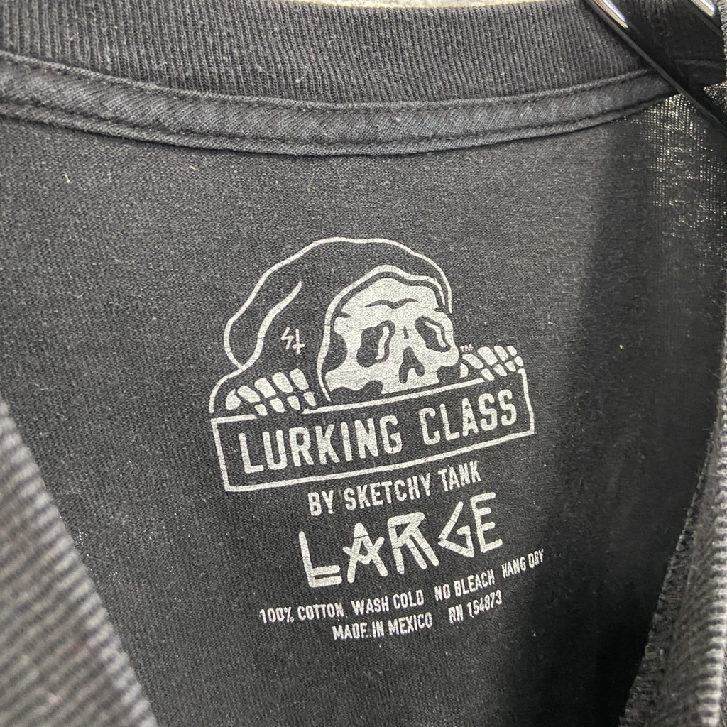 LURKING CLASS　半袖プリントTシャツ　黒　ブラック　Lサイズ