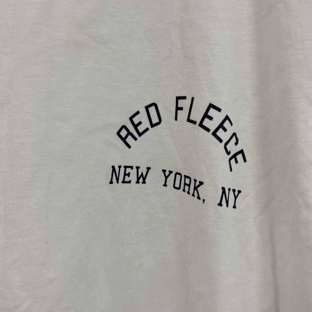 Brooks Brothers　ブルックスブラザーズ　Red Fleece　半袖ワンポイントプリントＴシャツ　アーチプリント　白　ホワイト　Lサイズ