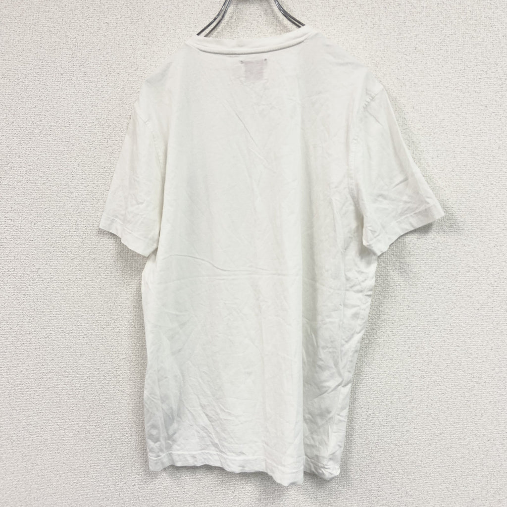 Brooks Brothers　ブルックスブラザーズ　Red Fleece　半袖ワンポイントプリントＴシャツ　アーチプリント　白　ホワイト　Lサイズ