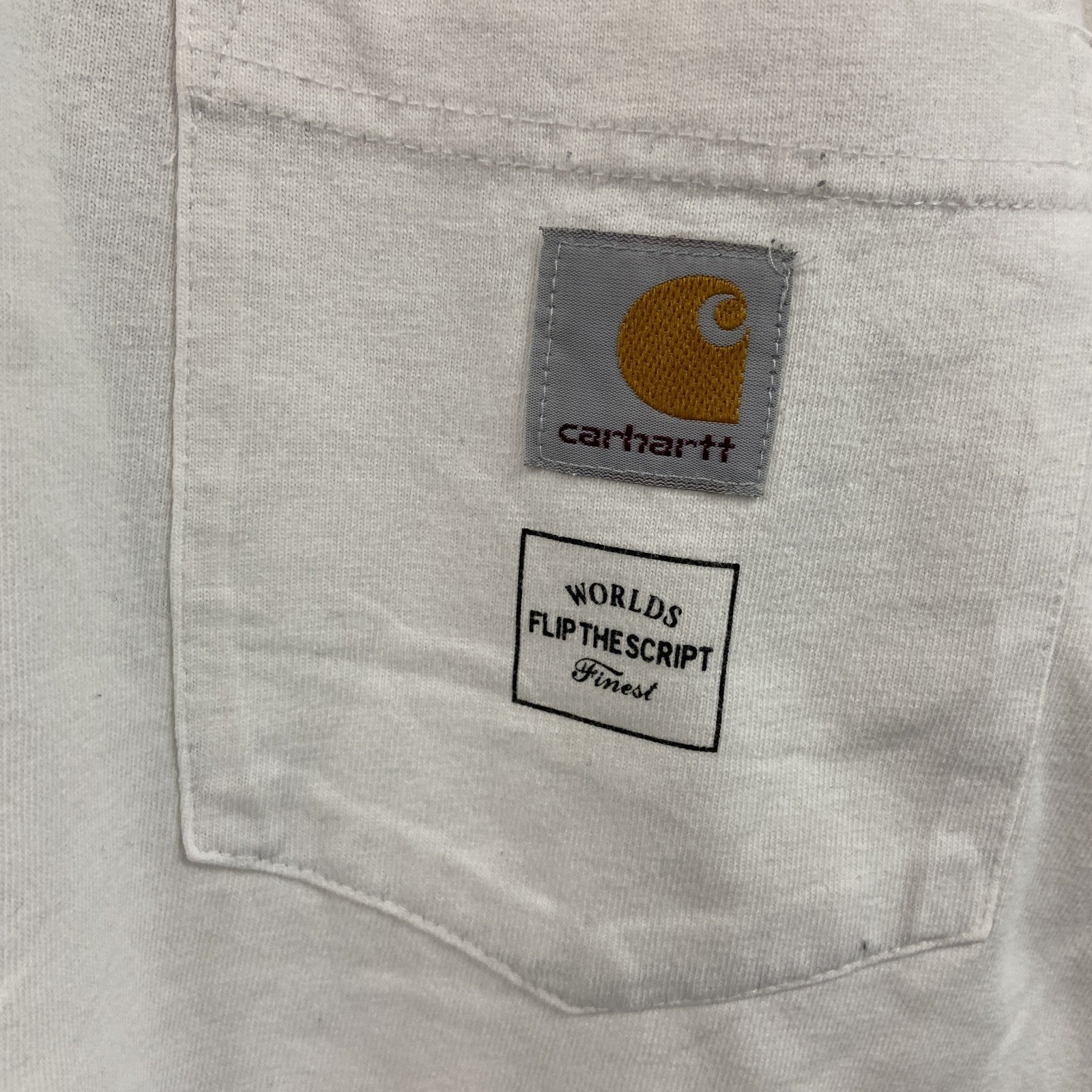 Carhartt　カーハート　長袖プリントTシャツ/ロンT　白　ホワイト　Sサイズ