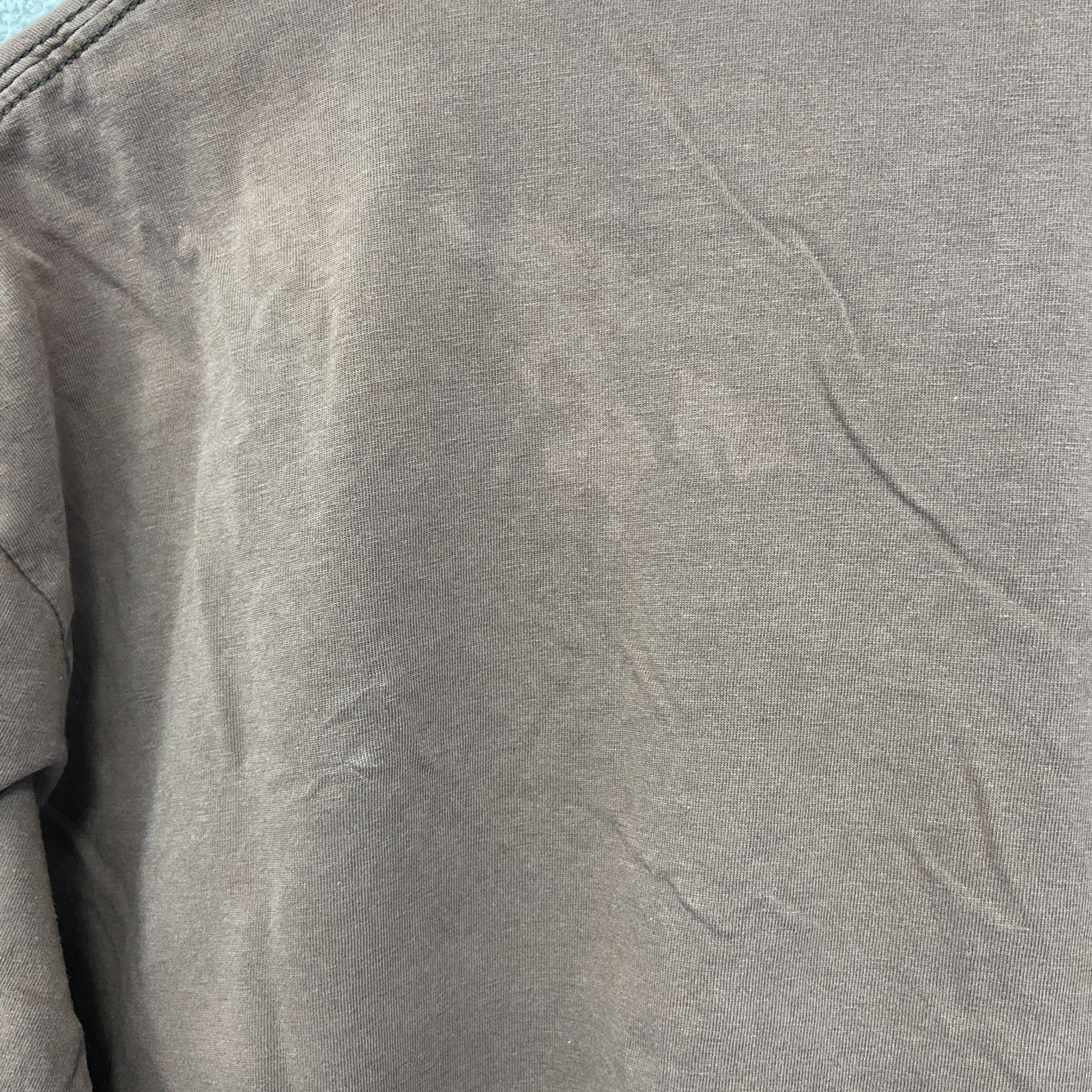 古着 used　RIP CURL　半袖プリントＴシャツ　フォルクスワーゲン　ワーゲンバス　クルーネック　レトロ　茶色　Lサイズ