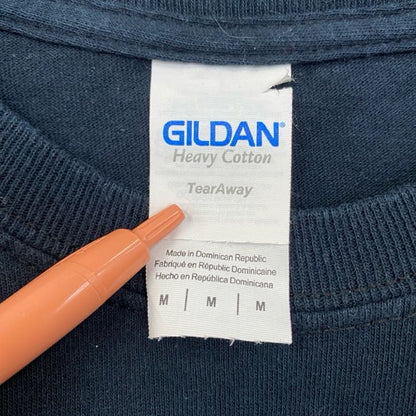 古着 used　GILDAN　ギルダン　半袖英字プリントTシャツ　STEAK WINES　アメリカ　黒　ブラック　Mサイズ
