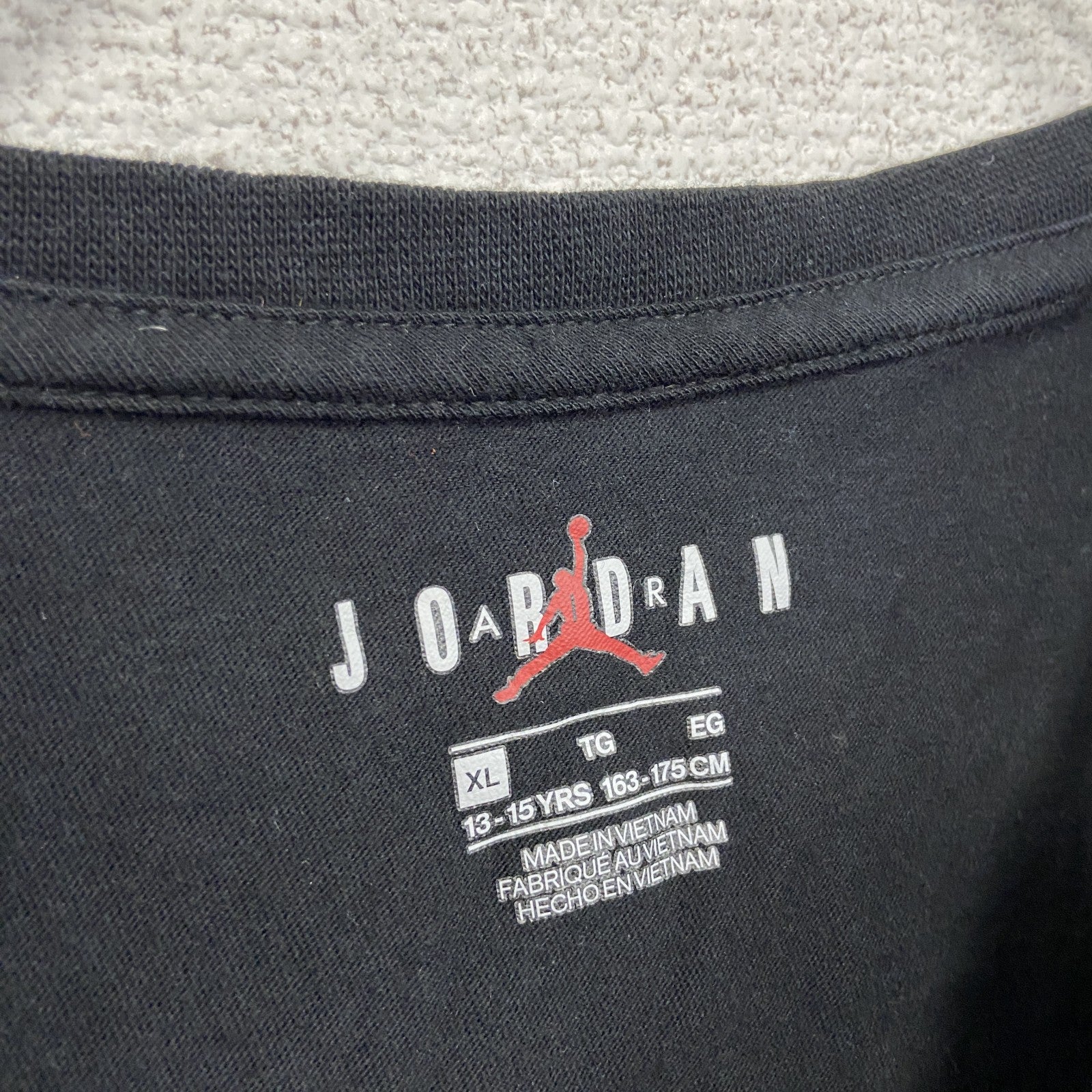 AR JORDAN　エアジョーダン　半袖プリントTシャツ　黒　ブラック　XLサイズ