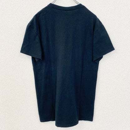 古着 used　GILDAN　ギルダン　半袖英字プリントTシャツ　STEAK WINES　アメリカ　黒　ブラック　Mサイズ