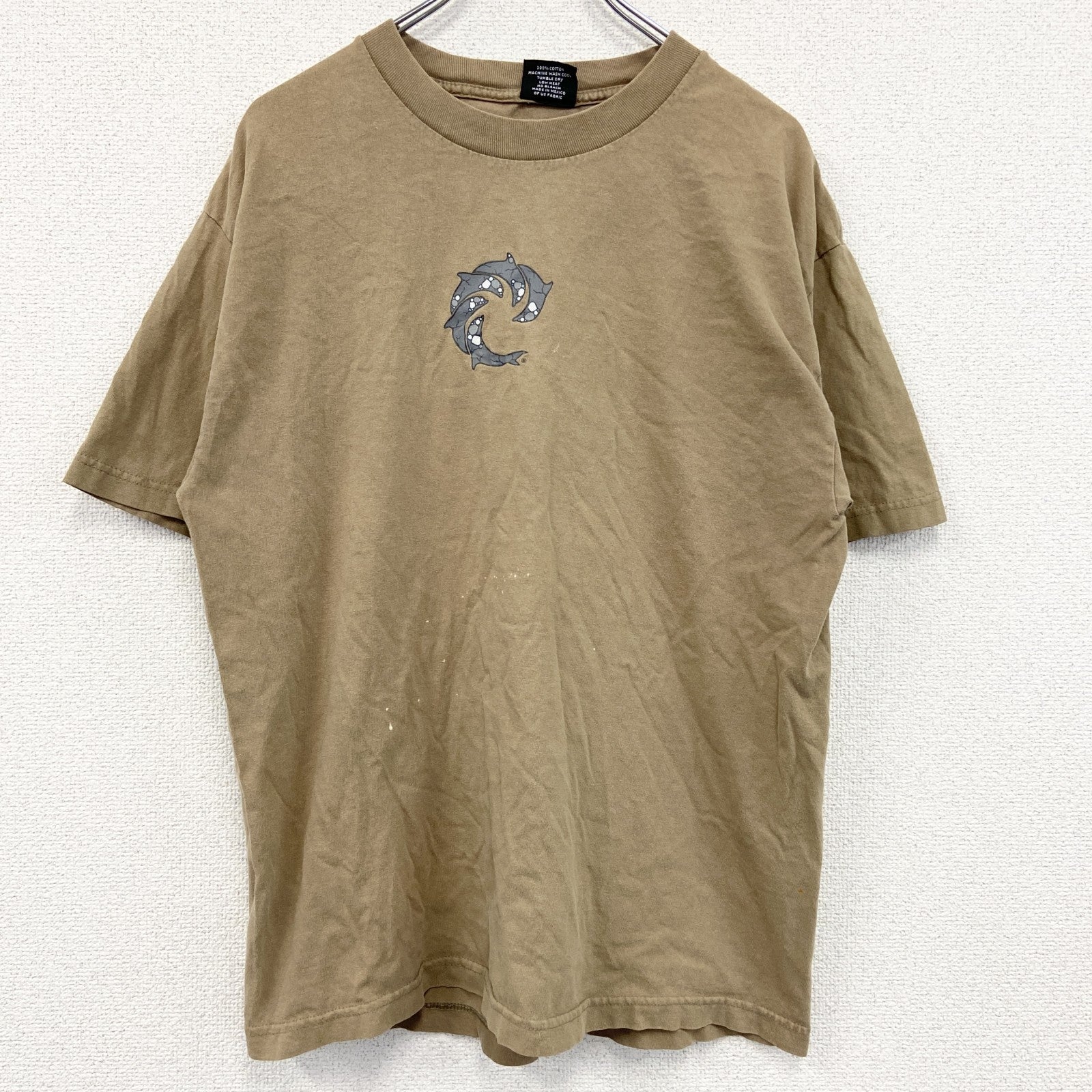 WAVE RIDING VEHICLES　半袖プリントTシャツ　茶色　ブラウン　Lサイズ
