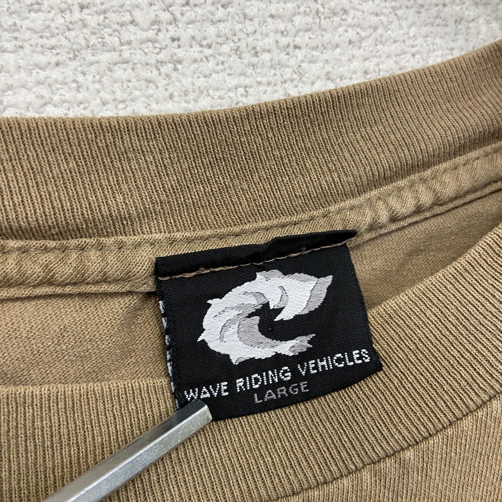 WAVE RIDING VEHICLES　半袖プリントTシャツ　茶色　ブラウン　Lサイズ