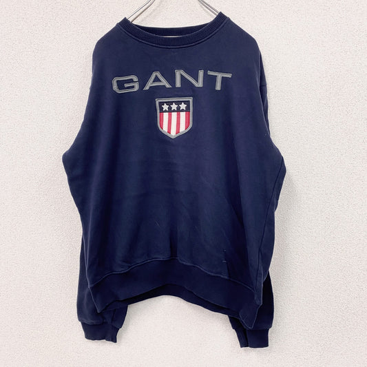 GANT　スウェット/トレーナー　刺　紺　ネイビー