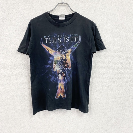 MICHAEL JACKSON　マイケルジャクソン　This is it　半袖プリントコンサートTシャツ　黒　ブラック