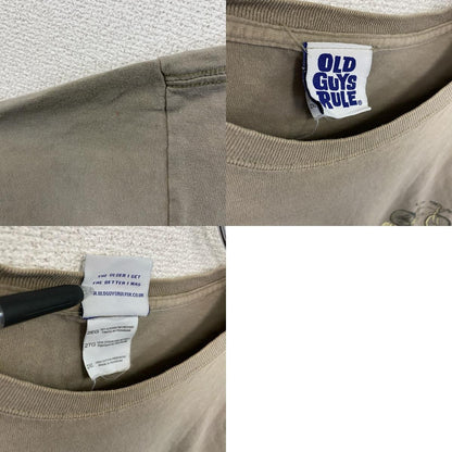 OLD GUYS RULE　半袖プリントTシャツ　ベージュ　2XLサイズ