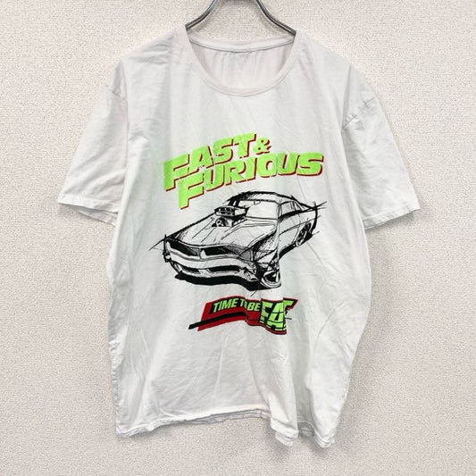FAST＆FURIOUS　半袖プリントTシャツ　白　ホワイト