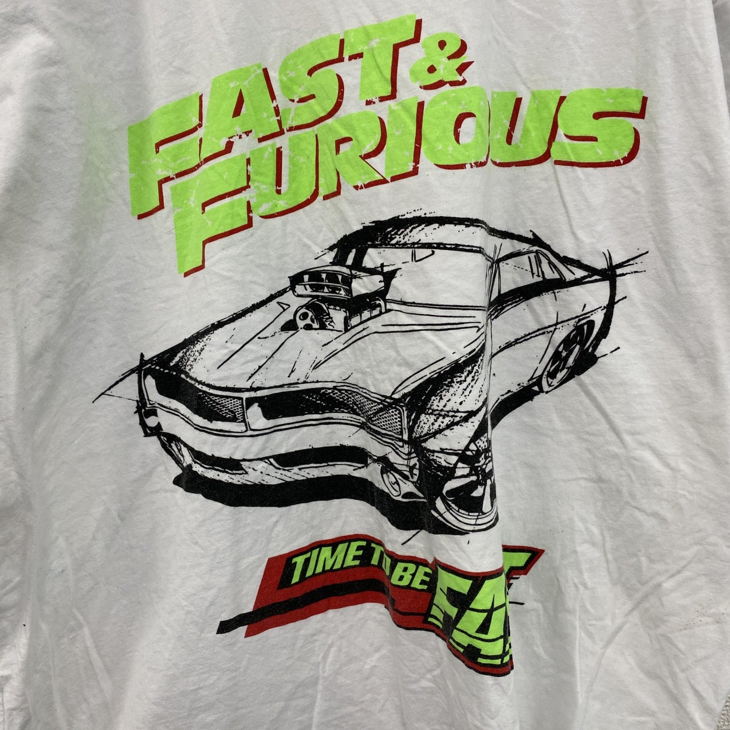 FAST＆FURIOUS　半袖プリントTシャツ　白　ホワイト