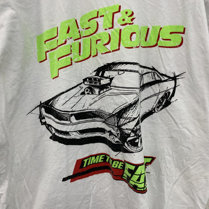 FAST＆FURIOUS　半袖プリントTシャツ　白　ホワイト
