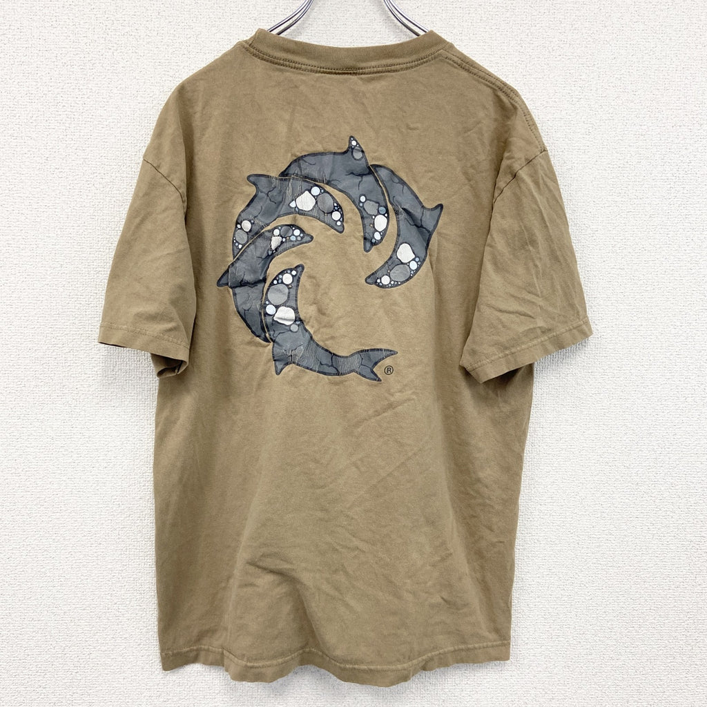 WAVE RIDING VEHICLES　半袖プリントTシャツ　茶色　ブラウン　Lサイズ