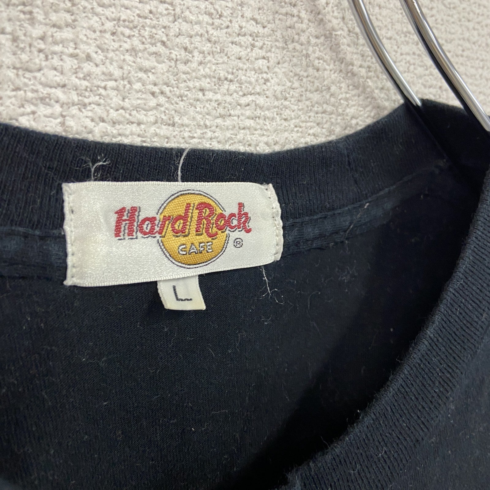 Hard Rock CAFE　ハードロックカフェ　半袖プリントＴシャツ　黒　ブラック　Lサイズ