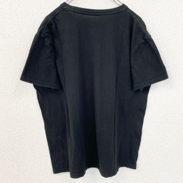 古着 used　半袖プリントTシャツ　LONDON　ロンドン　イギリス国旗　黒　ブラック　ヴィンテージ　レトロデザイン