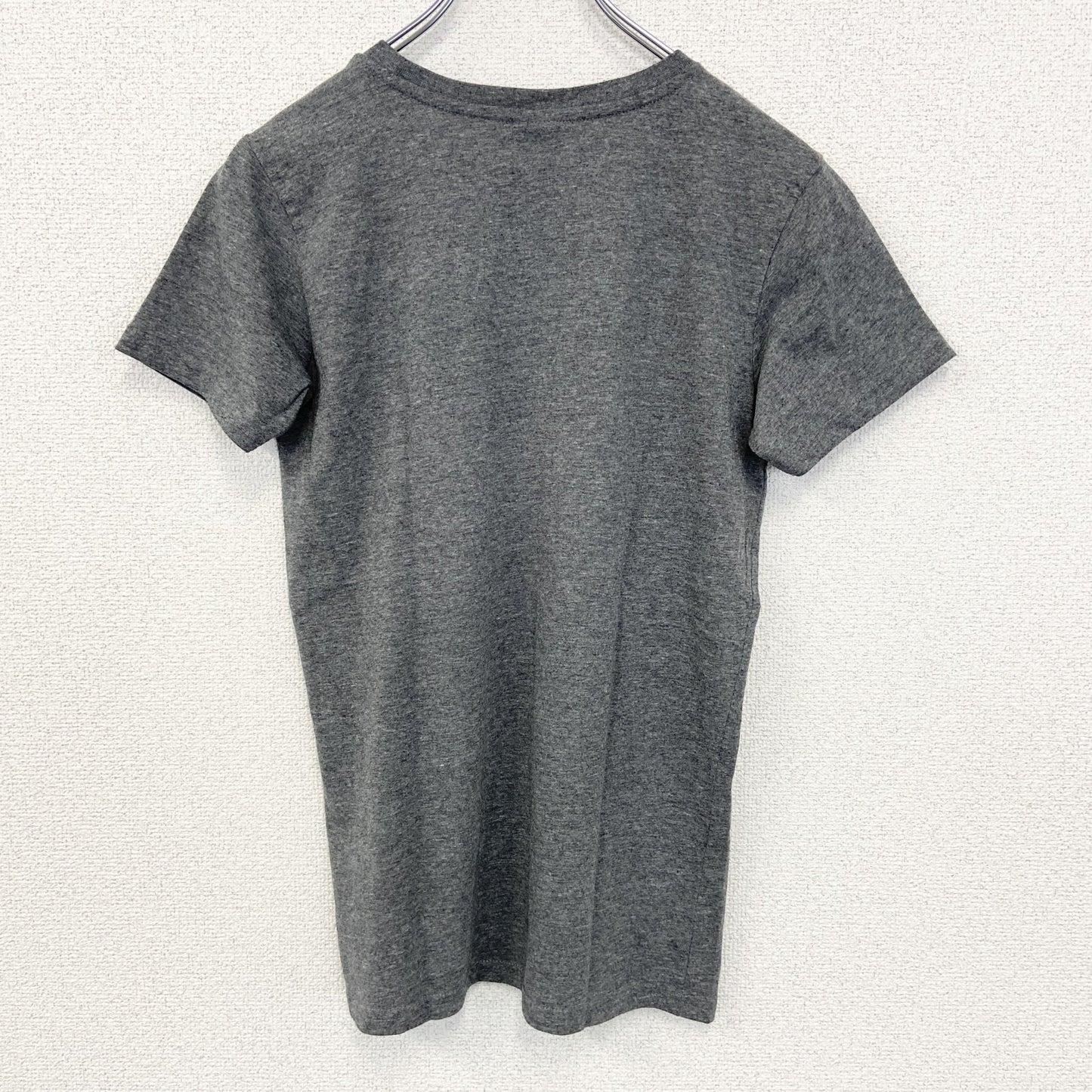古着 used　chapter Young　半袖プリントTシャツ　AREA62　スニーカー　クルーネック　レトロ　グレー　Mサイズ
