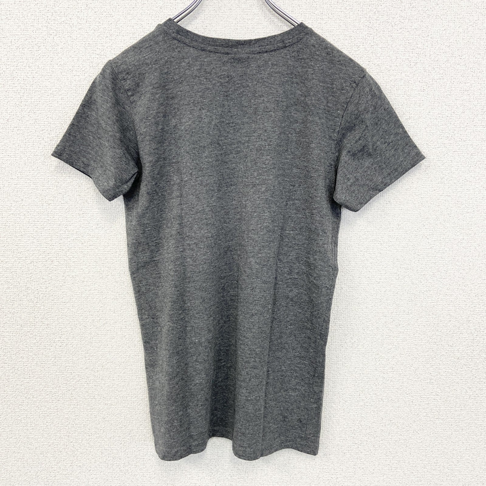 古着 used　chapter Young　半袖プリントTシャツ　AREA62　スニーカー　クルーネック　レトロ　グレー　Mサイズ