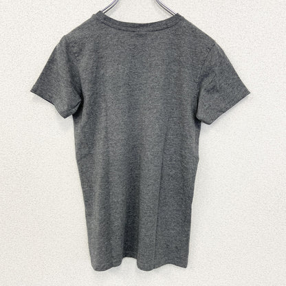 古着 used　chapter Young　半袖プリントTシャツ　AREA62　スニーカー　クルーネック　レトロ　グレー　Mサイズ