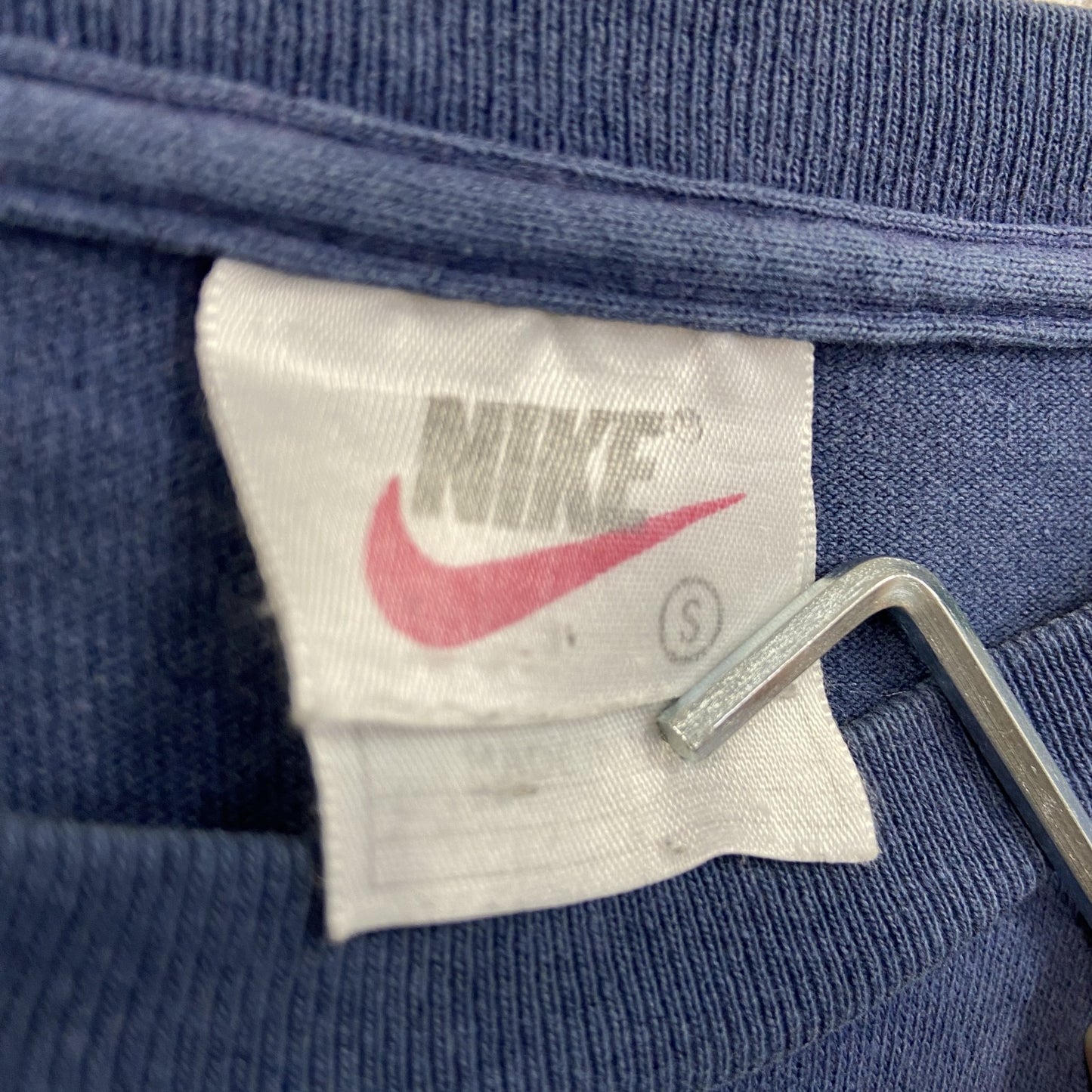 90s　NIKE　ナイキ　NIKE TOWN　半袖プリントTシャツ　ヴィンテージ　紺　ネイビー　Sサイズ