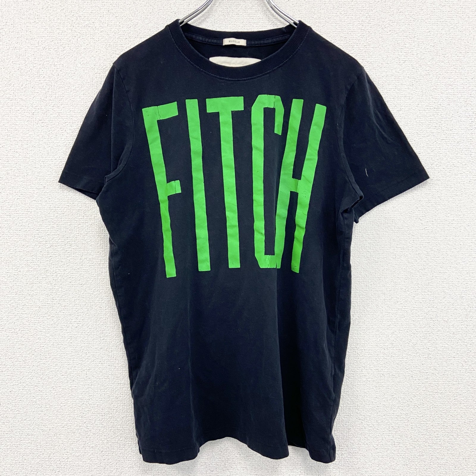 Abercorombie &Fitch　半袖プリントTシャツ　黒　ブラック　XLサイズ