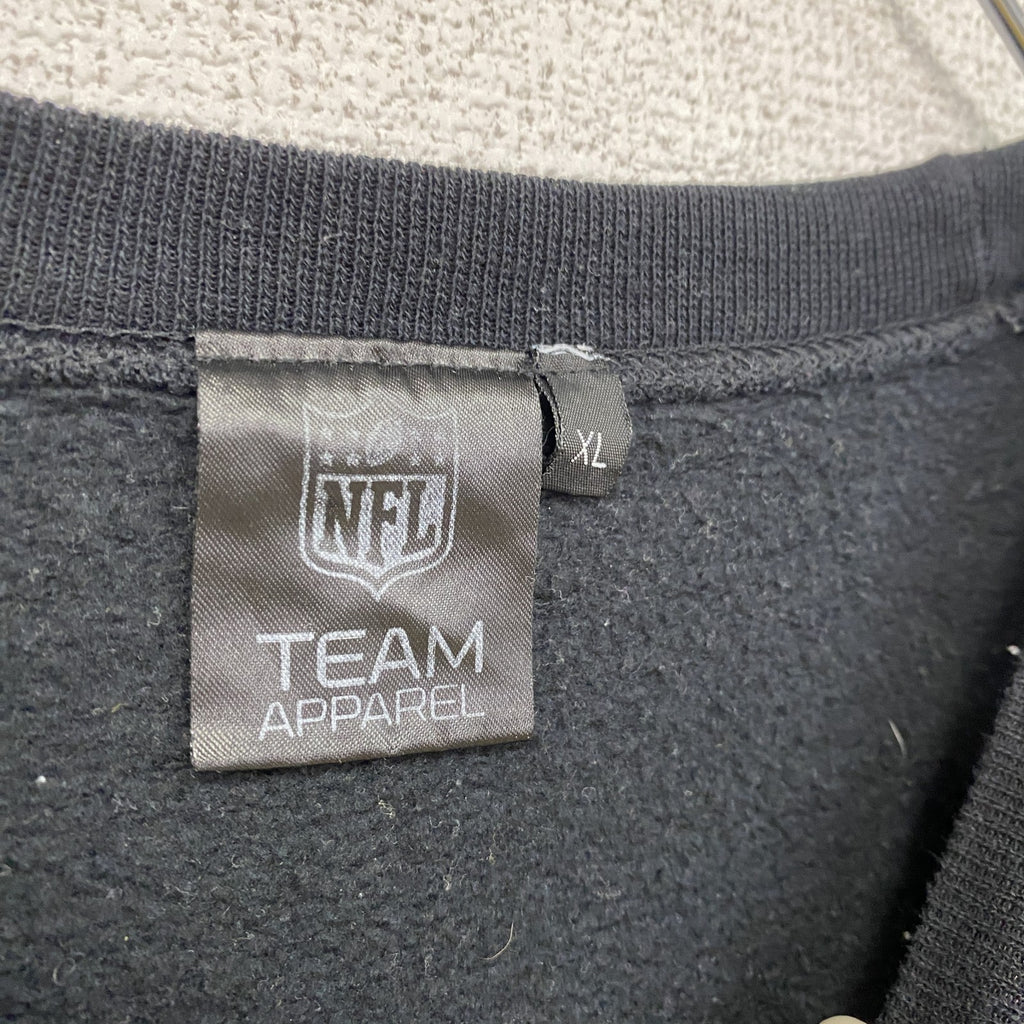 NFL　TEAM APPAREL　チームアパレル　スウェット/トレーナー　黒　ブラック　XLサイズ