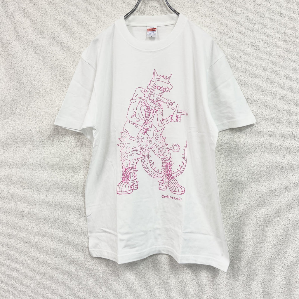 United Athle　ユナイテッドアスレ　半袖プリントＴシャツ　松尾スズキ　白　ホワイト　Lサイズ