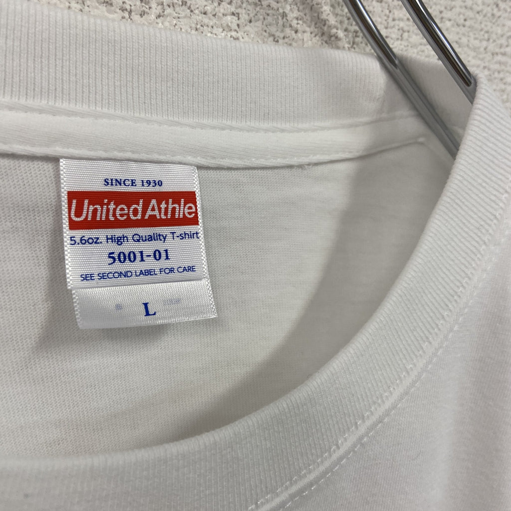 United Athle　ユナイテッドアスレ　半袖プリントＴシャツ　松尾スズキ　白　ホワイト　Lサイズ