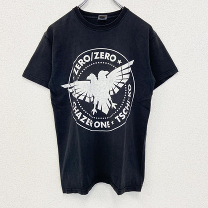 古着 used　FRUIT OF THE LOOM　半袖プリントTシャツ　鳥　カジュアル　春夏服　クルーネック　黒　Sサイズ