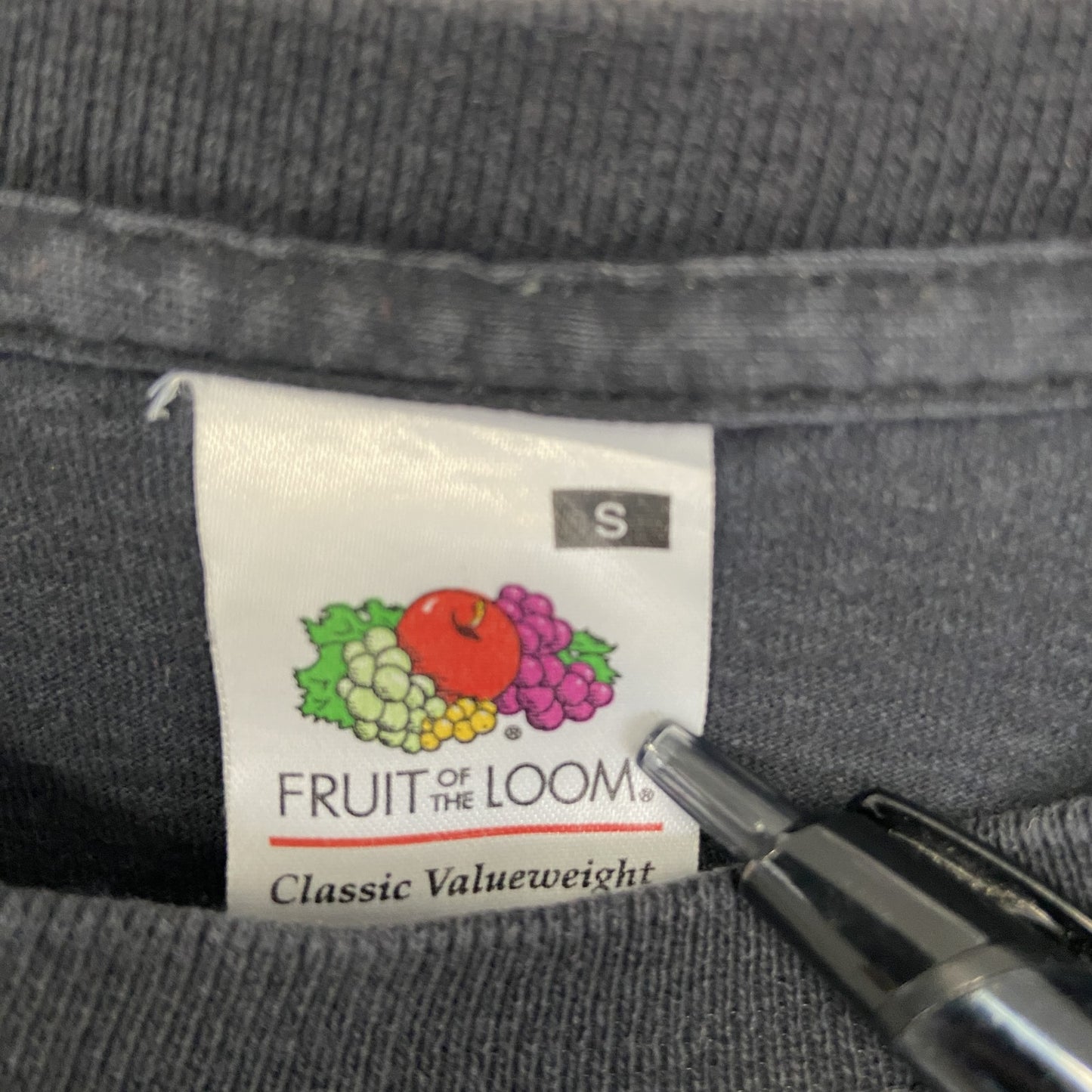 古着 used　FRUIT OF THE LOOM　半袖プリントTシャツ　鳥　カジュアル　春夏服　クルーネック　黒　Sサイズ