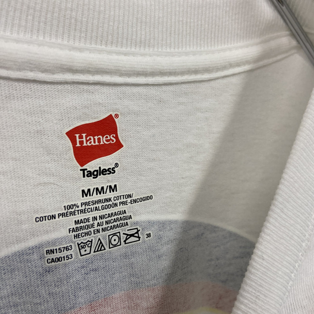 Hanes　ヘインズ　半袖プリントＴシャツ　三沢　TEAM MISAWA　白　ホワイト　Mサイズ