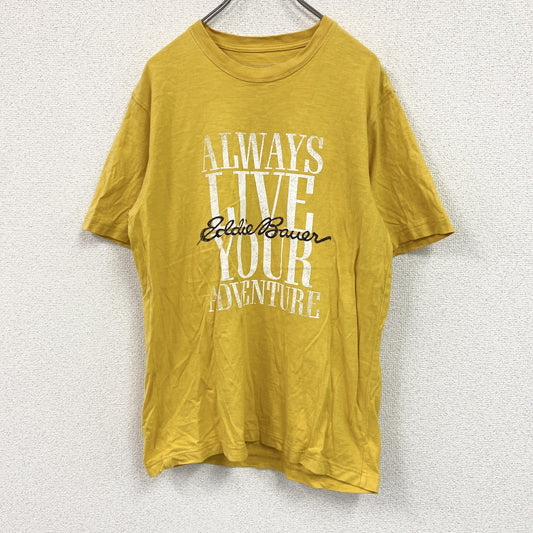 Eddie Bauer　エディーバウアー　半袖プリントＴシャツ　黄色　イエロー　Mサイズ