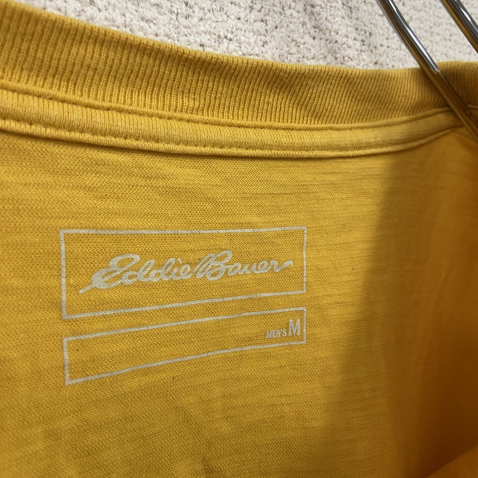 Eddie Bauer　エディーバウアー　半袖プリントＴシャツ　黄色　イエロー　Mサイズ