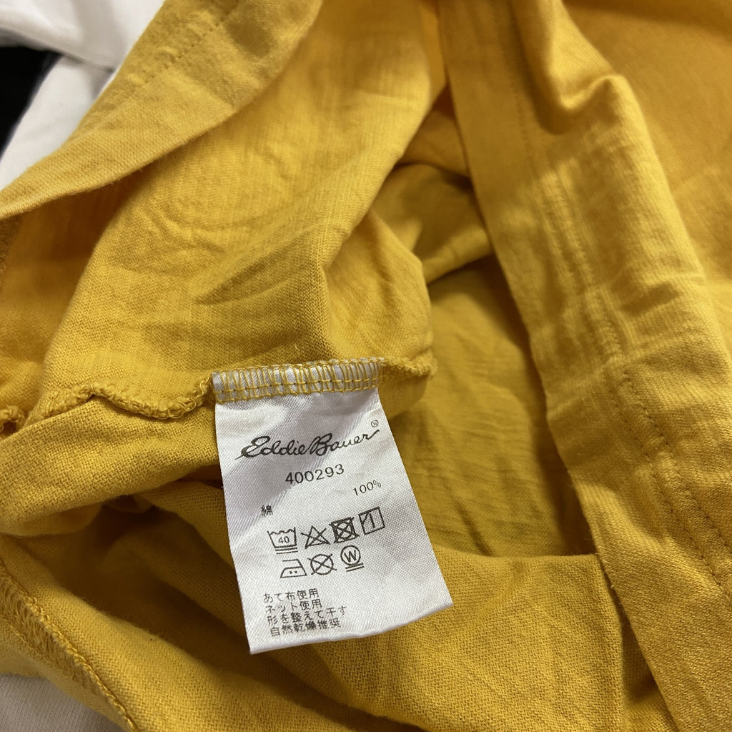 Eddie Bauer　エディーバウアー　半袖プリントＴシャツ　黄色　イエロー　Mサイズ