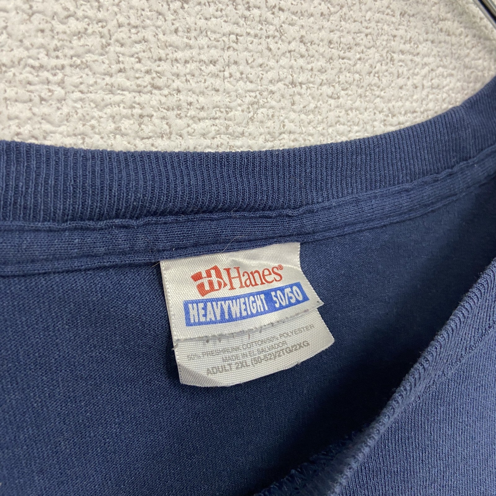 00s　Hanes　ヘインズ　USMC　半袖プリントTシャツ　ヴィンテージ　紺　ネイビー　2XLサイズ