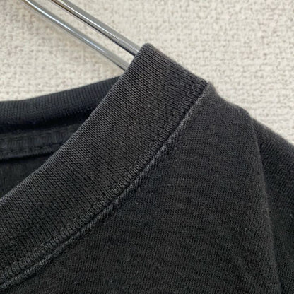 古着 used　SAN MARINO　半袖アニマルプリントTシャツ　オオカミ　ウルフ　黒　ビッグシルエット　5XLサイズ