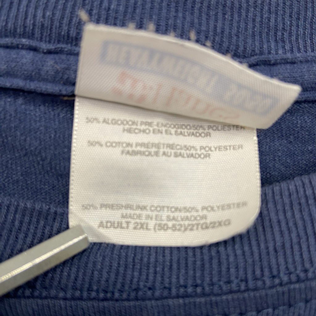 00s　Hanes　ヘインズ　USMC　半袖プリントTシャツ　ヴィンテージ　紺　ネイビー　2XLサイズ