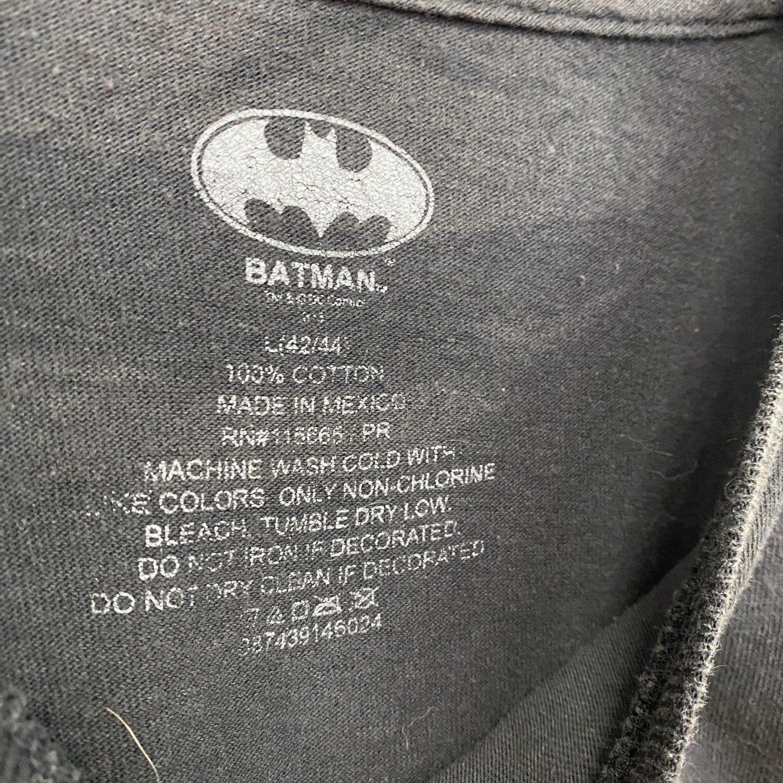 BATMAN バットマン　半袖プリントTシャツ　黒　ブラック　Lサイズ
