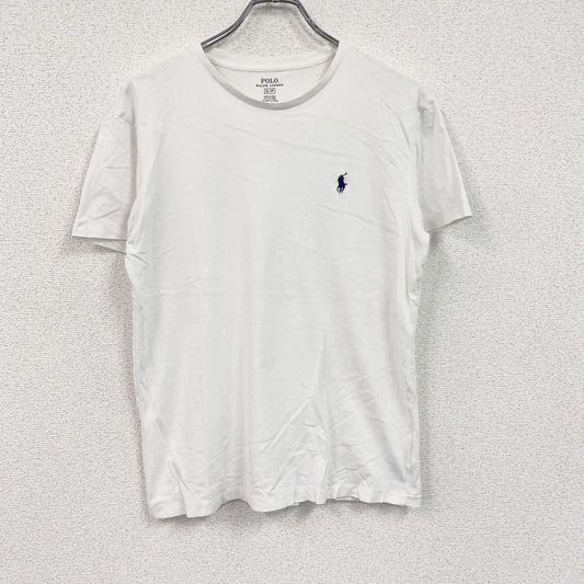 POLO RALPH LAUREN　ラルフローレン　半袖Tシャツ　刺繍ロゴ　ワンポイント　シングルステッチ　白　ホワイト　Sサイズ