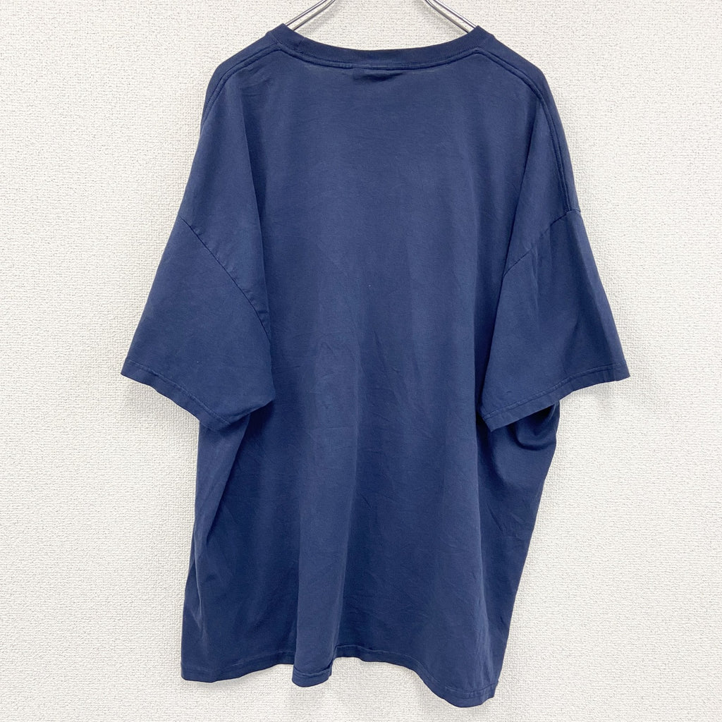 00s　Hanes　ヘインズ　USMC　半袖プリントTシャツ　ヴィンテージ　紺　ネイビー　2XLサイズ