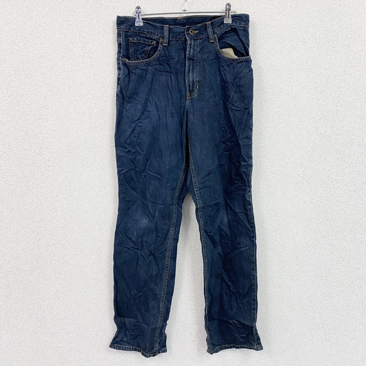 ～00s　L.L.Bean　エルエルビーン　デニムパンツ/ジーンズ　ジップフライ　革パッチ　ヴィンテージ　インディゴ　W31サイズ
