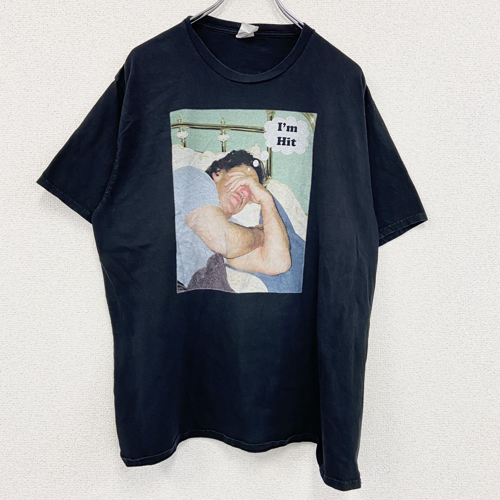 PORT&COMPANY　半袖フォトプリントTシャツ　黒　ブラック　XLサイズ