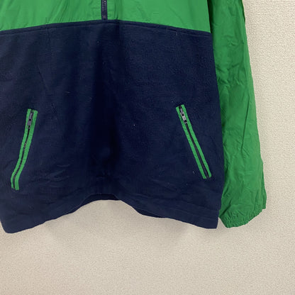 ～90s　OLD GAP　オールドギャップ　ナイロン×フリースプルオーバージャケット　ヴィンテージ　グリーン　ネイビー　XLサイズ