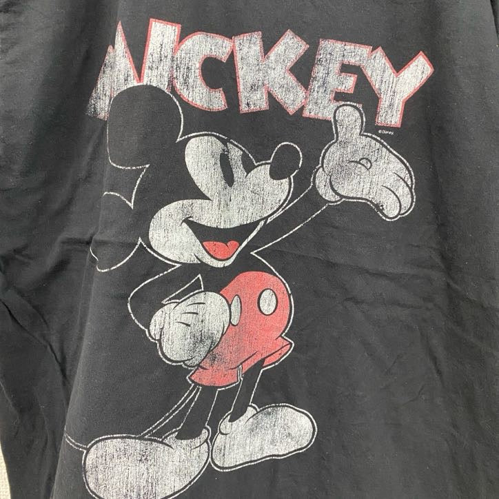 ABSOLUTECULT　半袖プリントTシャツ　ミッキーマウス　黒　ブラック　Lサイズ