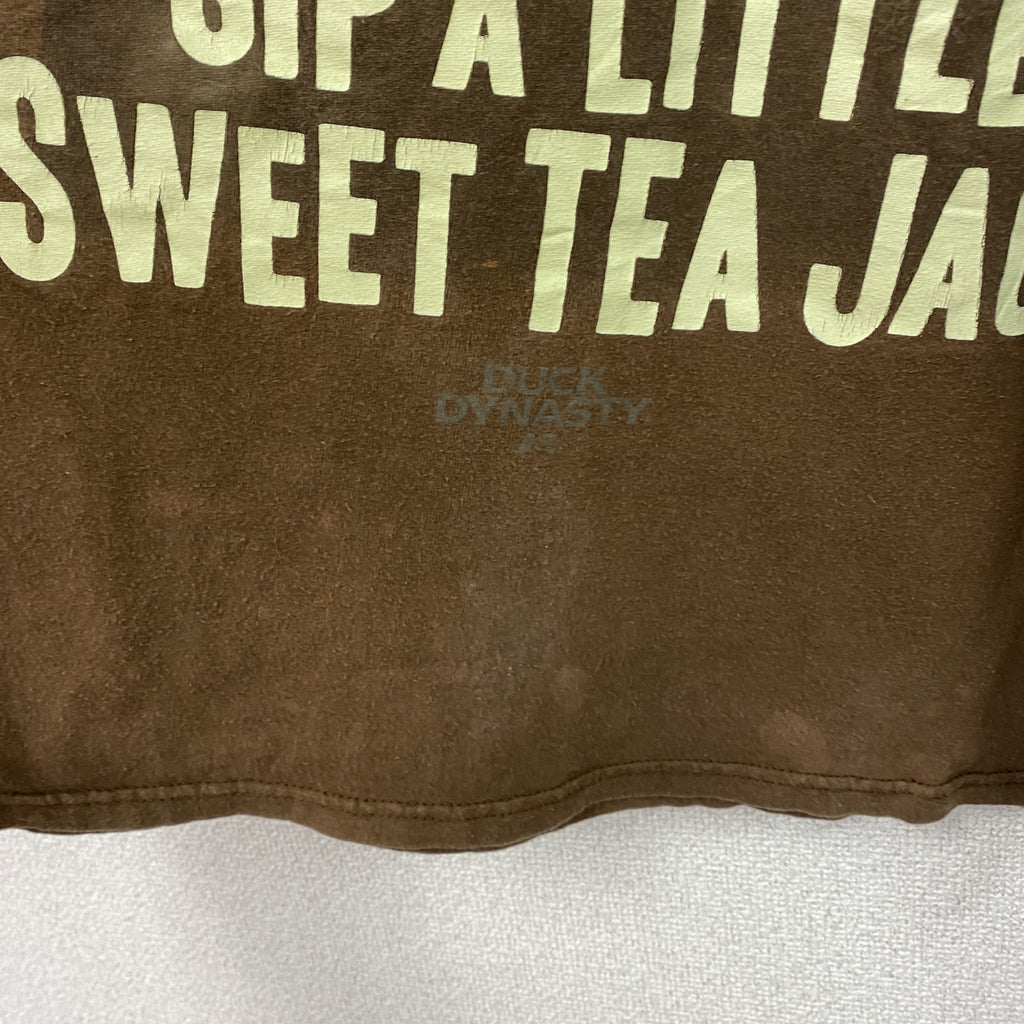DELTA　デルタ　DUCK DYNASTY　Uncle Si　半袖プリントキャラクターTシャツ　茶色　ブラウン　Lサイズ