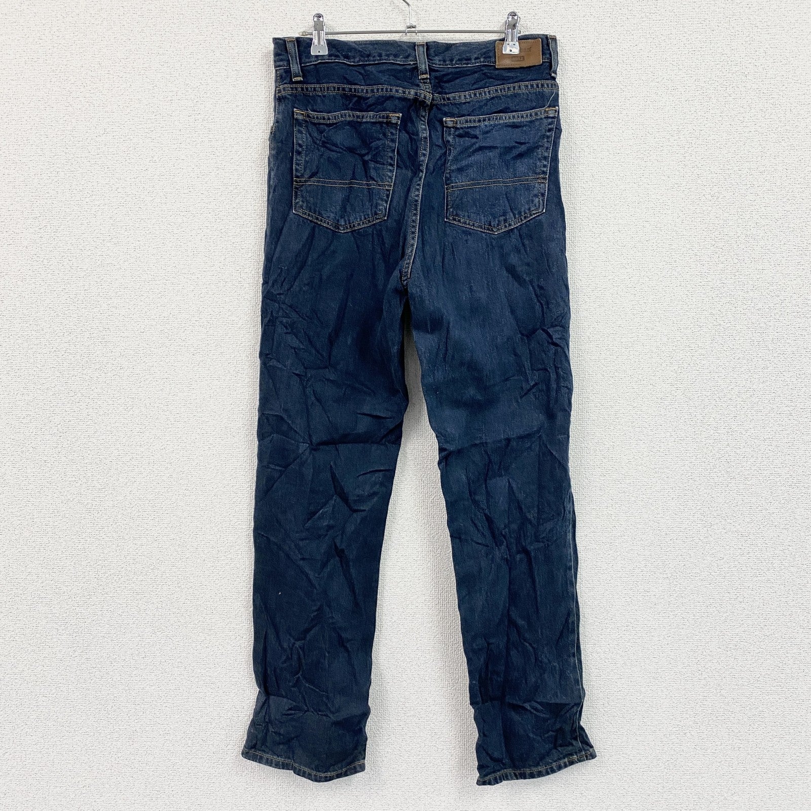 ～00s　L.L.Bean　エルエルビーン　デニムパンツ/ジーンズ　ジップフライ　革パッチ　ヴィンテージ　インディゴ　W31サイズ